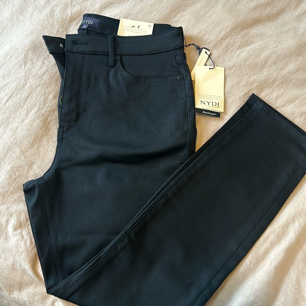 NYDJ Lift Tuck Original Slimming Fit BlackLast Jean Size 12 Women